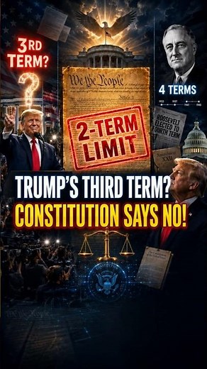 Trump Wants a Third Term? #DonaldTrump #USA #USPolitics #USConstitution #uspresident #uspolitics2026