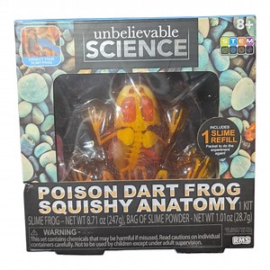 Poison Dart Frog Squishy Anatomy Kit - Orange Kid Activity Toy