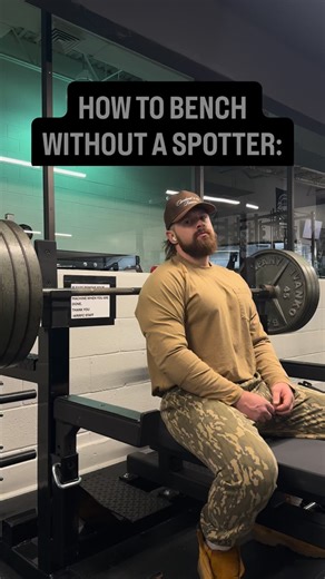 12 reactions | HOW TO BENCH WITHOUT A SPOT #gym #workout #fitness #benchpress #powerlifting | Cellis10 | Facebook