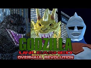 [Dolphin] Godzilla Unleashed Overhaul - Godzilla and Jet Jaguar vs King Ghidorah (1440p 60FPS)
