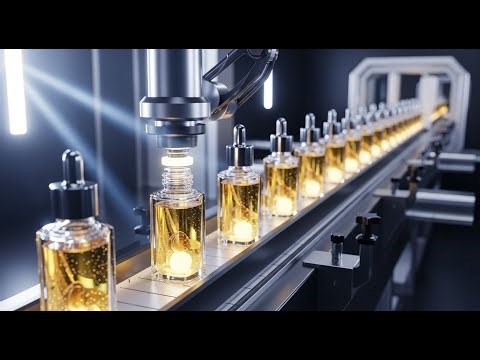 Snail Essence Production: High-Quality Skin Care Factory Process & Oddly Satisfying Packaging.