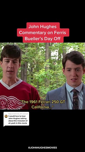 Exploring John Hughes' Commentary on the Ferrari Scene in Ferris Bueller's Day Off