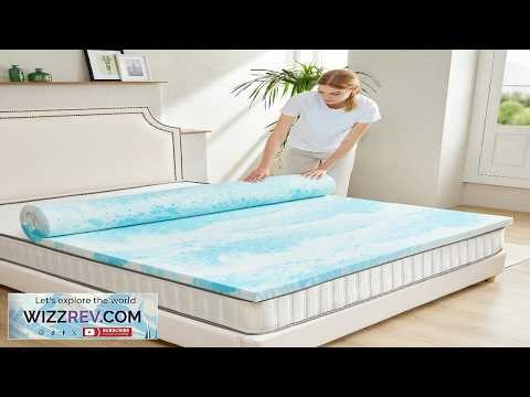 JHK 2 Inch Gel Memory Foam Mattress Topper Full Size Cooling Mattress