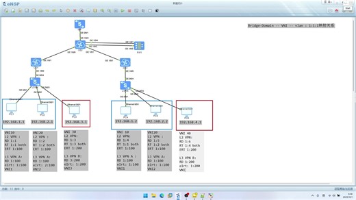 实验-VXLAN EVPN分布式网关（多租户 旁挂防火墙）