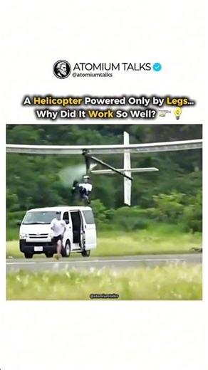 A Helicopter Powered Only by Legs… Why Did It Work So Well? 🚁💡