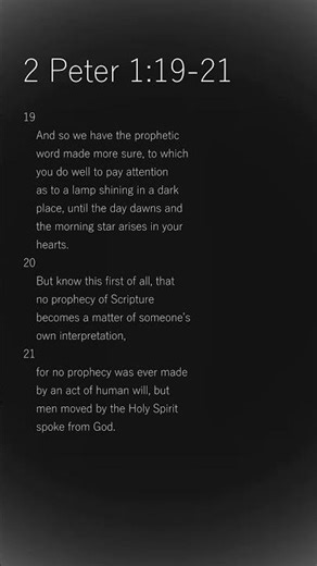 2 Peter 1:19-21