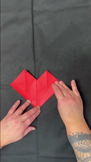 DIY Origami-Herz: Faltanleitung
