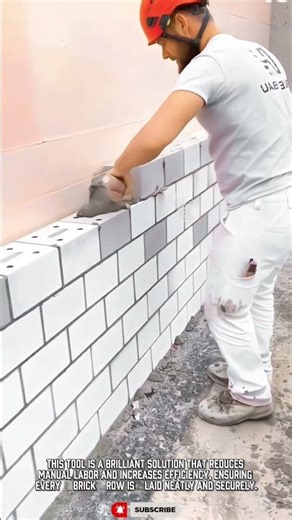 Amazing Fast Brick Laying Precision Tool #too #wowl #tooltechnology