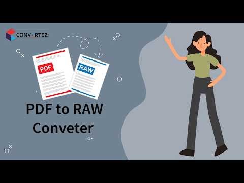 Best Way to Convert PDF to RAW Online – Convertez.co