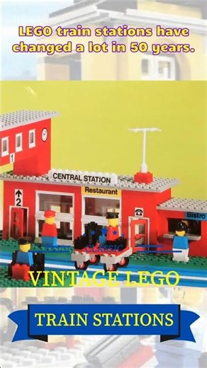 LEGO Train Stations Then vs Now - The Details Are Insane