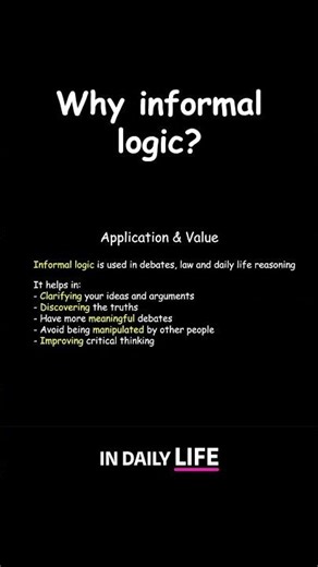 Why you should study informal logic