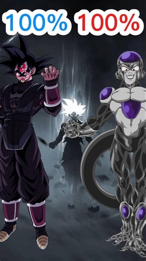 black Goku vs black freezer fight 🤜🤛🔥#anime #shorts