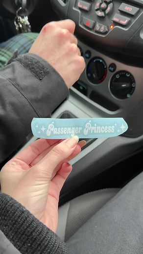Passenger Princess Car Decal Sticker | Princess Crown Decal