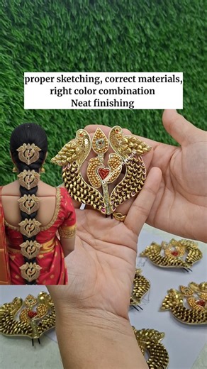 Gayathri S M on Instagram: "Transform Silk Thread into Bridal Masterpieces! ✨ Ever wondered how to create those stunning, traditional Indian hair accessories that every bride dreams of? Now you can learn the secret! ​👇 Enroll Now: 🌐 www.gayathrism.com 📱 WhatsApp: +91 9962730144 📲 Download our App: Gayathrism Artwork (Available on Play Store) Silk thread jewelry making course, Handmade bridal hair accessories, Indian traditional jewelry tutorial, Silk thread peacock design Gayathrism Artwork