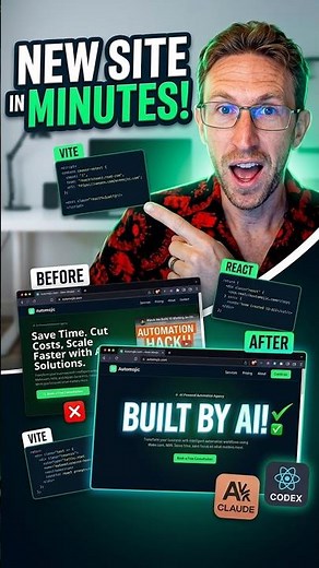 I Redesigned My Website In Minutes Using Codex!