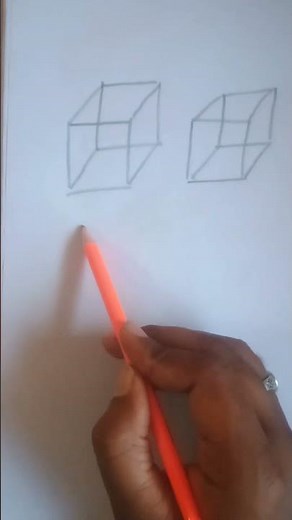 3D Square Beginner Practice #100daychallenge #beginnerarttips #beginnerartist #art #drawingprogress