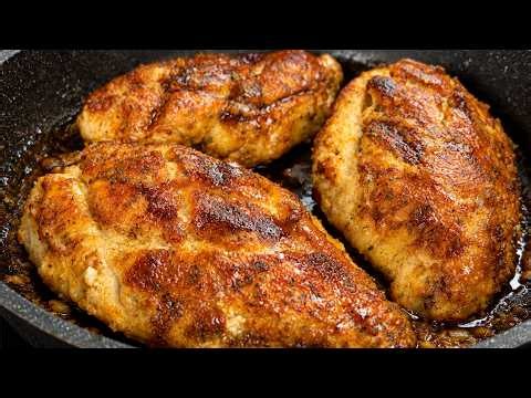 This is the most delicious chicken breast I’ve ever eaten! Simple and very juicy!