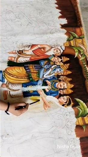 Oil Painting 😯🖌️#shorts #art #youtubeshorts