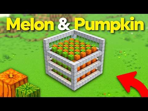 BEST New MELON PUMPKIN Farm! (Minecraft 1.21/26.1)