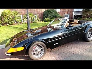 1972 BLACK FERRARI 365 GTB 4 DAYTONA SPYDER CONVERTIBLE