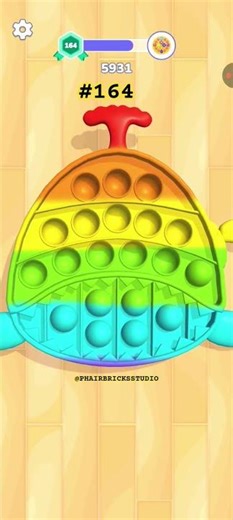 Pop Us! Level 164 🌈 Satisfying ASMR Bubble Popping | Relaxing Pop-It Sounds #shorts