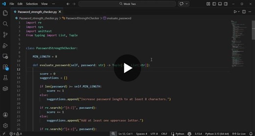 Python CLI Password Strength Checker with Python Practices | Aitmad Ahmed posted on the topic | LinkedIn