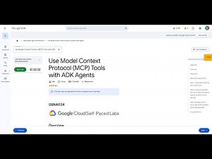 Qwiklabs | Use Model Context Protocol (MCP) Tools with ADK Agents [GENAI124]