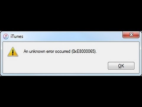 iTunes Error The iPad could not be restored. An unknown error occurred (14) (oxE8000065)