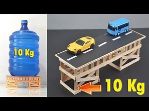 Making Truss Bridge with Popsicle Sticks - Strong Bridge