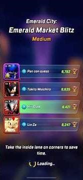Racing against Tier 10 players in sonic forces(I tried my best)