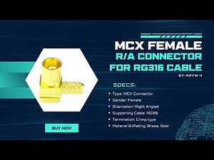 MCX RF Connectors / Coaxial Connectors with Cable Assembly - Eteily Technologies