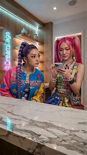 Great moments with friends 💜 K-pop démon hunters 🥰 #kpop #challenge #Fashion