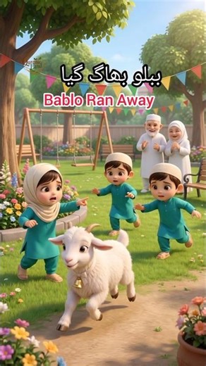 🐐 Bablo Ran Away 😂 | Kids Funny Eid Adventure ✨ | Quranic Land