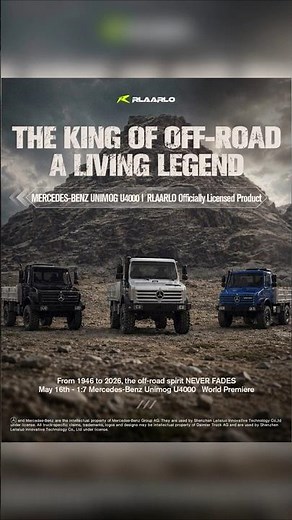 The King of Off-Road:The 1:7 Mercedes-Benz Unimog U4000 | RLAARLO Officially Licensed Product