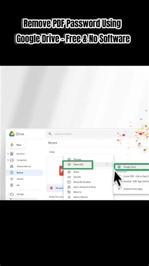 Remove PDF Password Using Google Drive – Free & No Software