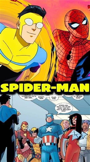 Spider man cross over in invincible! #usa