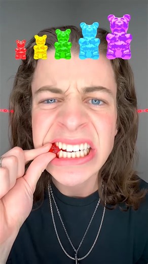 Small, Big, Giant Rainbow Gummy Bears!#shorts #2692💃🏻🕺🏻