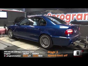 BMW M5 E39 382@403ch speed limit off reprogrammation moteur stage 1