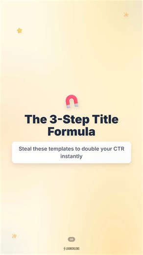 3 Title Formulas to Double Your CTR 📈