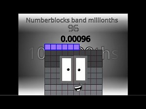 Numberblocks band millionths 96