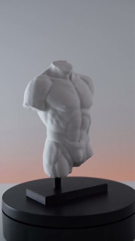 Male Greek Torso Sculpture - 3D Man Aesthetic Body Statue - Minimalist Classical Art Decor - Etsy