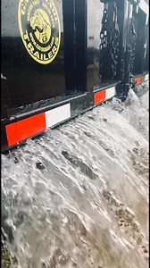 The floor of a Gator-Made dump trailer is welded water tight. #gatormade #GatorMade #dump #trailer #dumptrailer #dumptrailers | Gatormade Trailers