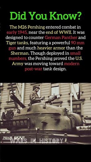 M26 Pershing: America’s Late-War Heavy Tank #ww2