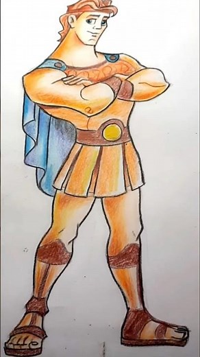 How to draw Hercules # disney # shorts #you tube shorts # short feed