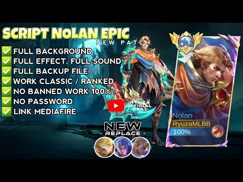 Script Skin Nolan Epic - Spectral Strider No Password | Full Effect Voice | Patch Terbaru