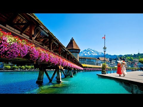 Walking Tour Lucerne | The Most Beautiful City in the World 4K | Switzerland 🇨🇭