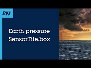 Earth pressure detected with the SensorTile.box