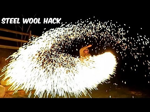 Steel Wool Sparklers - Science Experiment