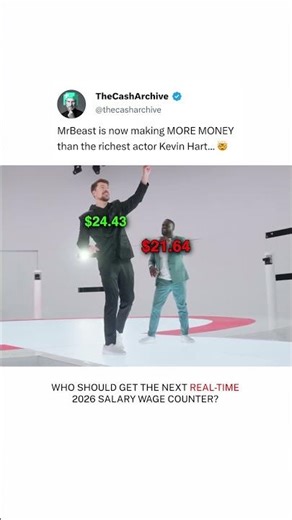 Kevin Hart is BROKE compared to the RICHEST MrBeast 😭 #money