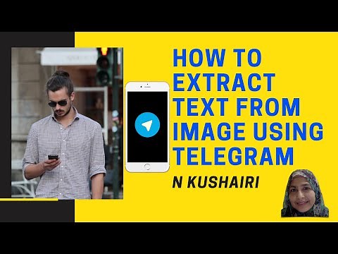 How to extract text from image using telegram